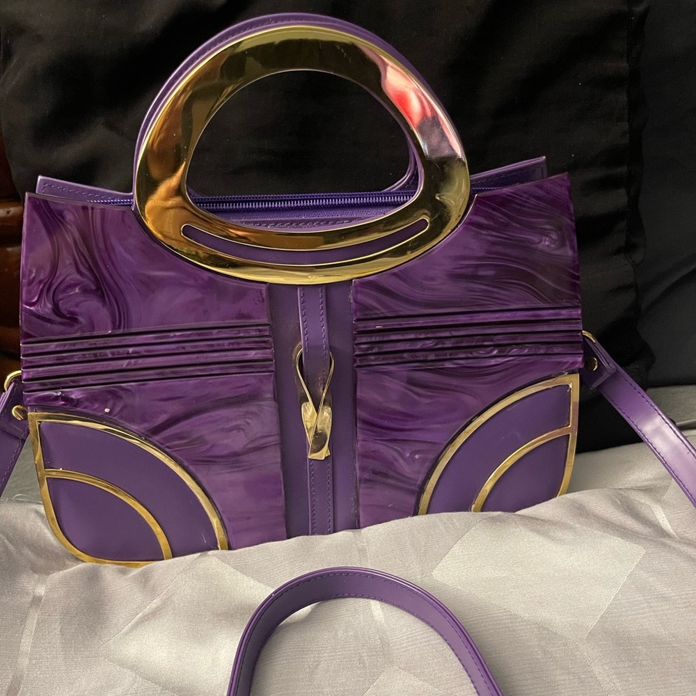 Purple/goal handbag